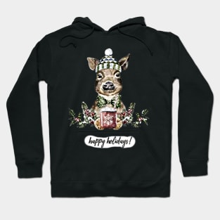 Happy Holidays (reindeer) Hoodie